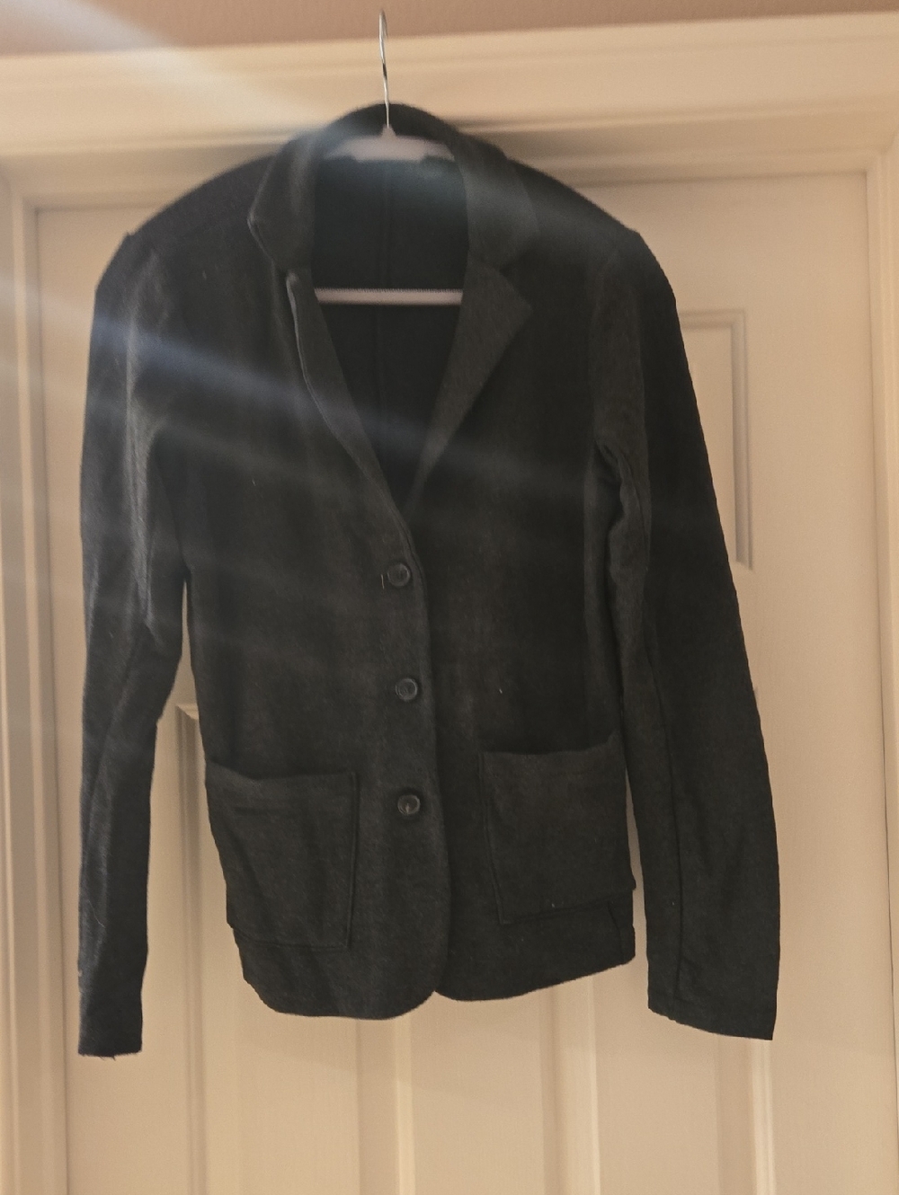 Tahari Black Three-Button Blazer Jacket